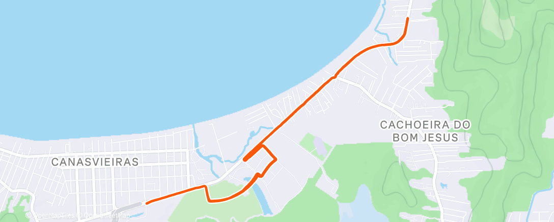 Map of the activity, 10 km