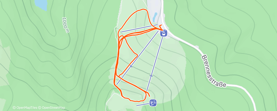 Map of the activity, Arber