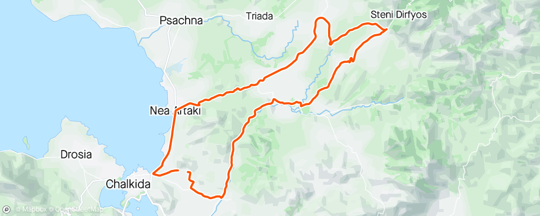 Map of the activity, Στενή-Βατώντας