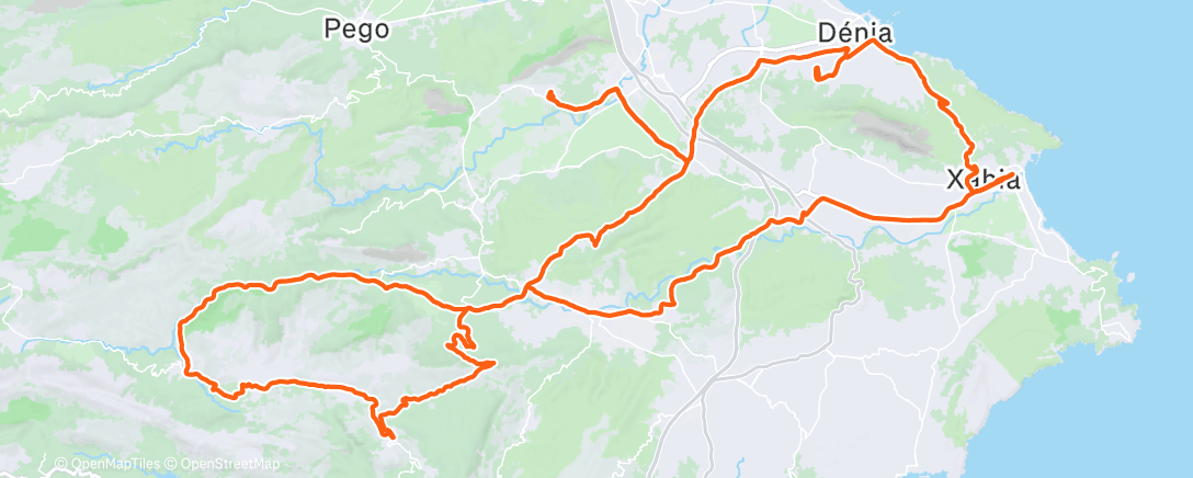 Карта физической активности (Morning Ride)