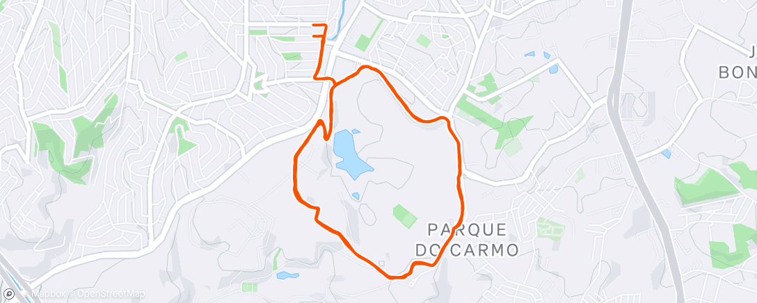 Map of the activity, Pedalada matinal
