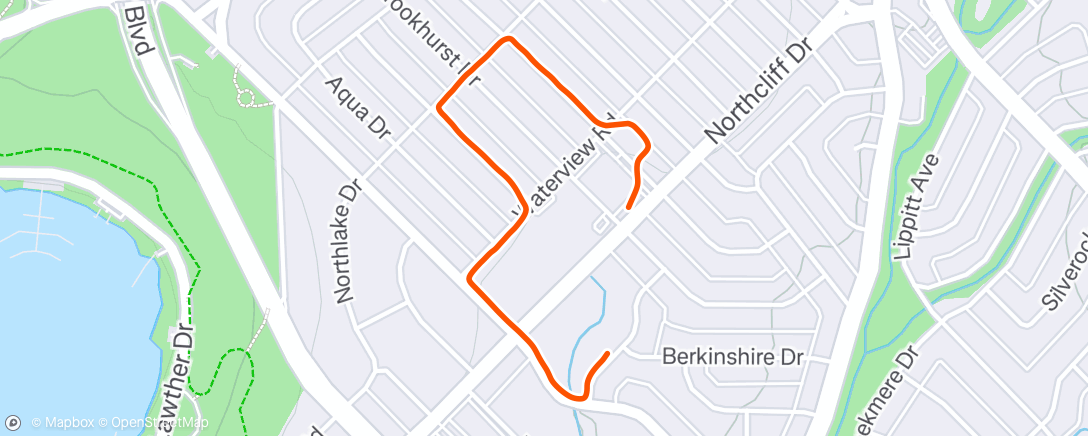 Map of the activity, Morning Walk
