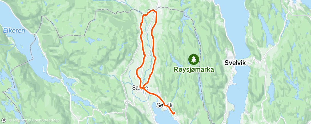 Map of the activity, Rest day TT ride🔋