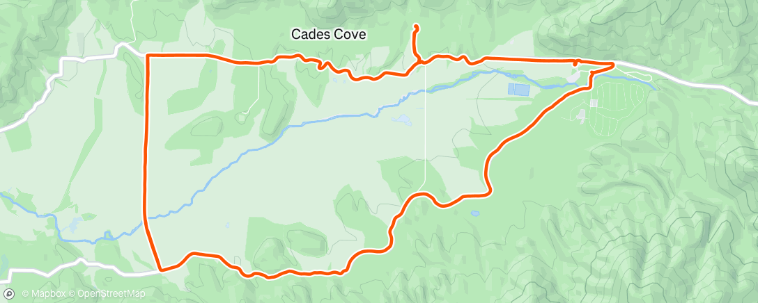 Map of the activity, Evening Ride