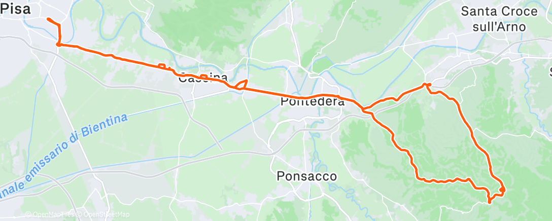 Карта физической активности (Pedalata pomeridiana)