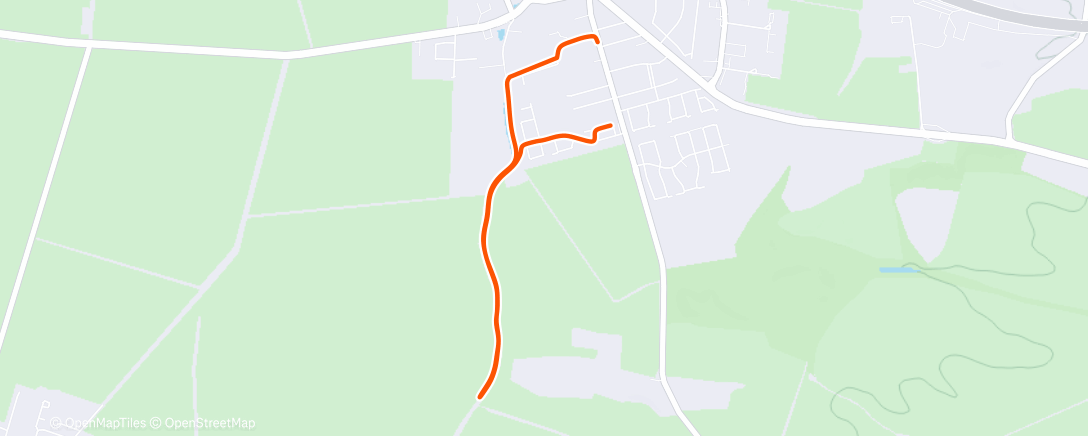 Map of the activity, Lauf am Nachmittag