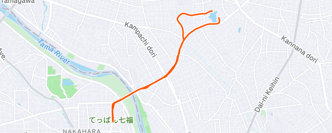 Map of the activity, GMRC丸子橋