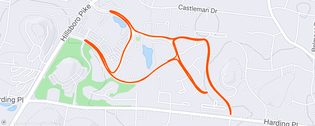 Map of the activity, Afternoon Ride