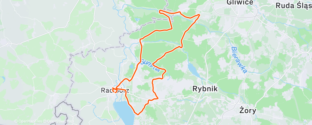 Map of the activity, Morning Ride