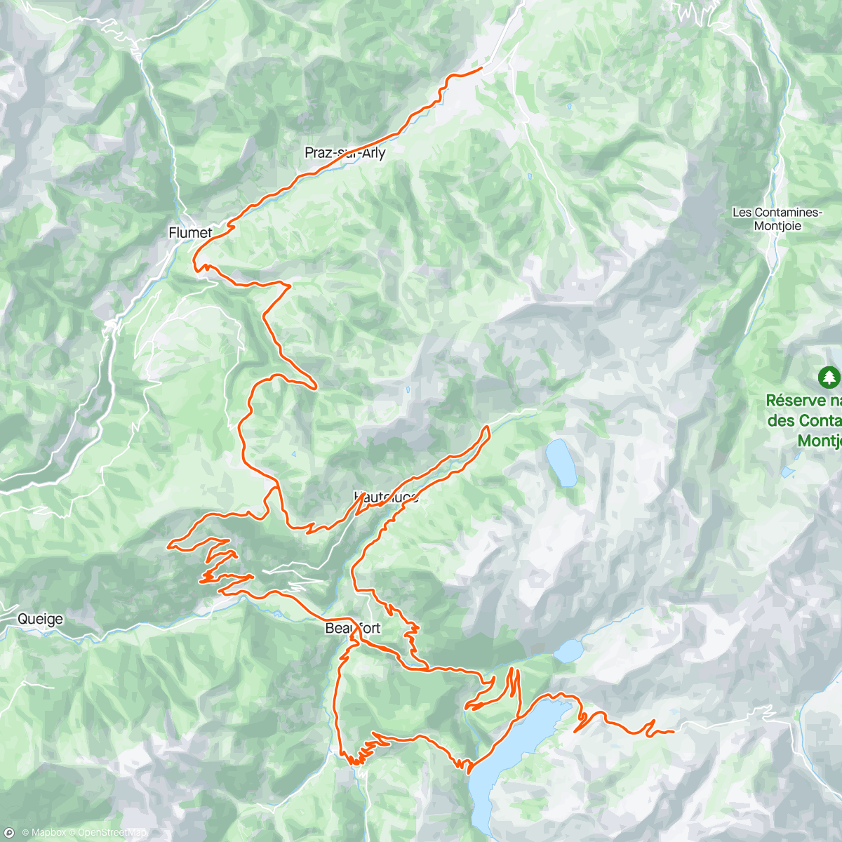 Map of the activity, Megève Mont Blanc 😍