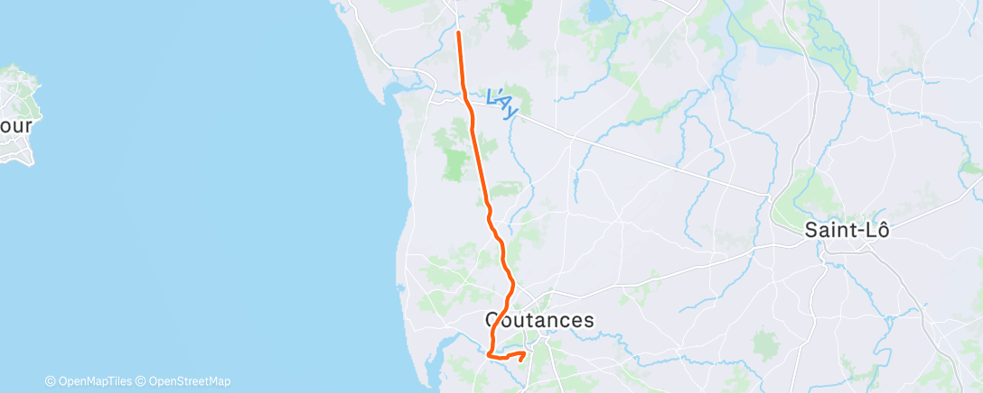 Карта физической активности (Afternoon Ride)