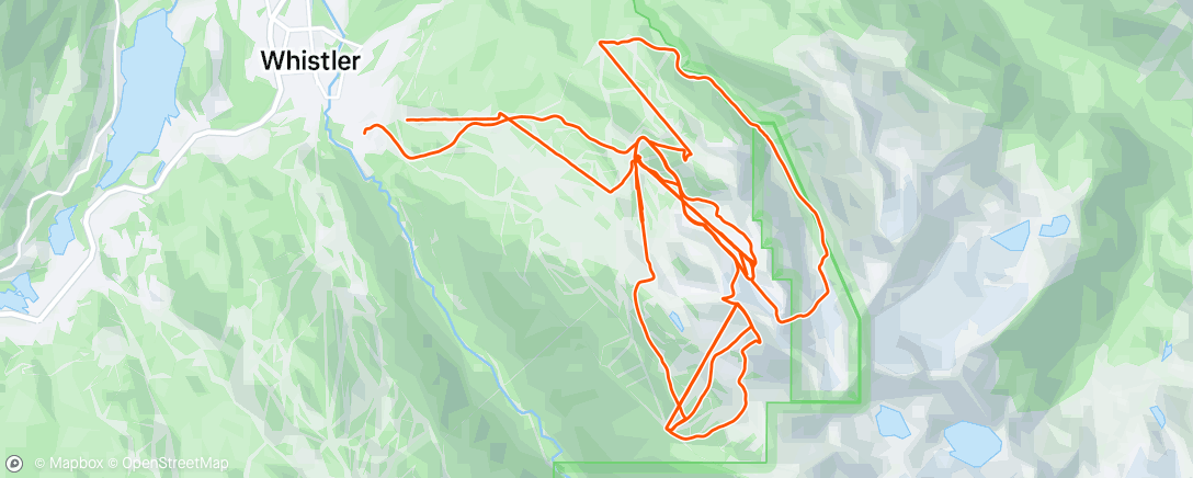 Map of the activity, Afternoon Alpine Ski