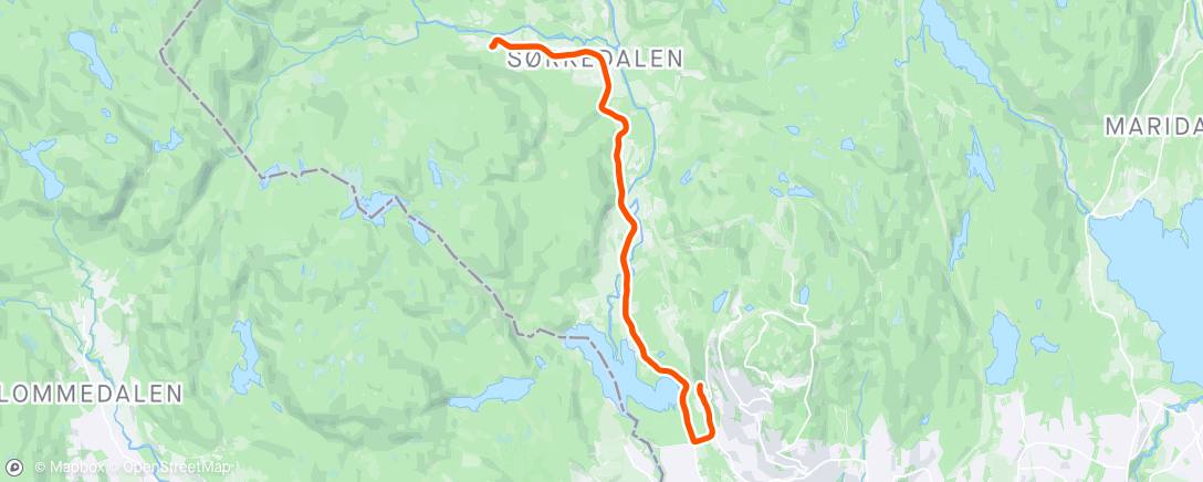 Mapa da atividade, Kosetur til Skansebakken 🚴‍♂️🚴‍♀️☀️