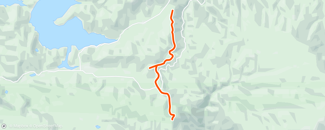 Map of the activity, Morning Hike