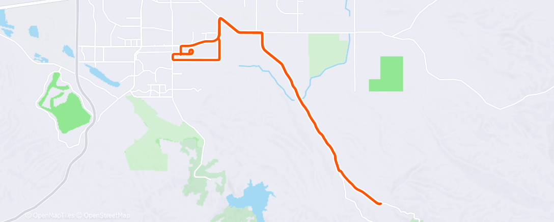 Map of the activity, Lunch Ride