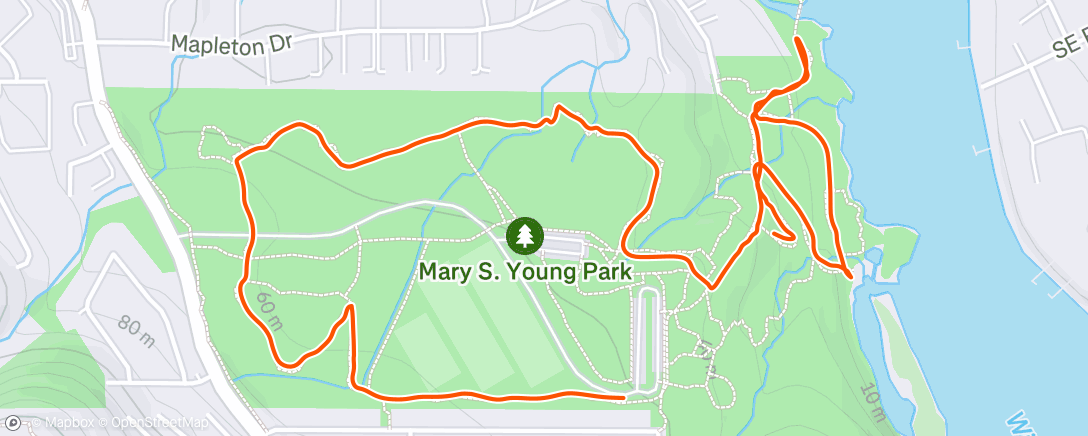 Map of the activity, Afternoon Hike