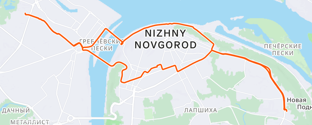 Map of the activity, Горный велозаезд (после обеда)