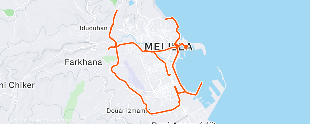 Map of the activity, Morning Ride