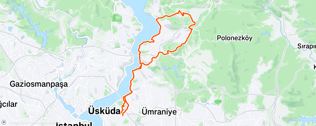 Map of the activity, Morning Ride