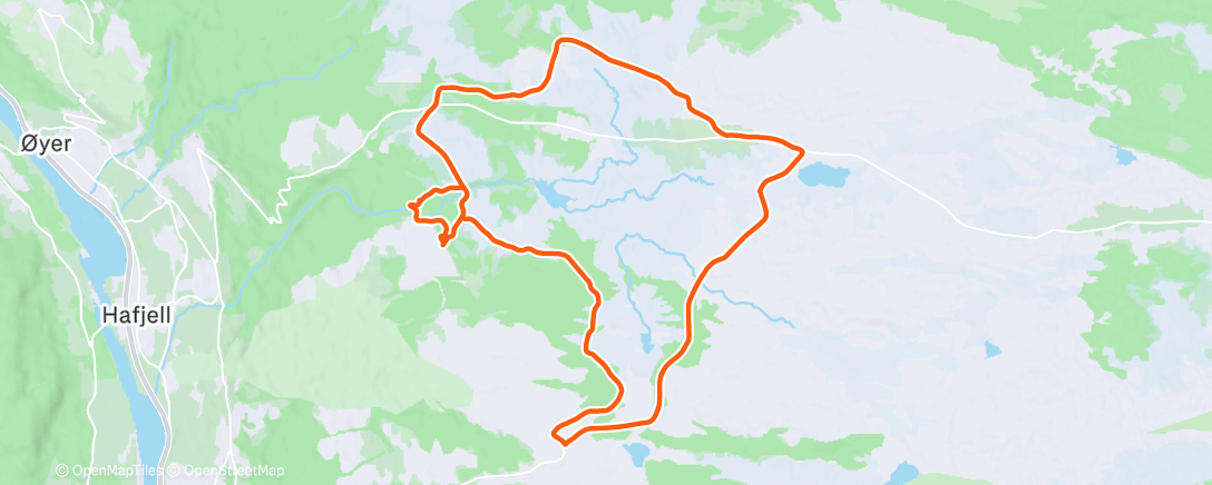 Map of the activity, Rolig skate