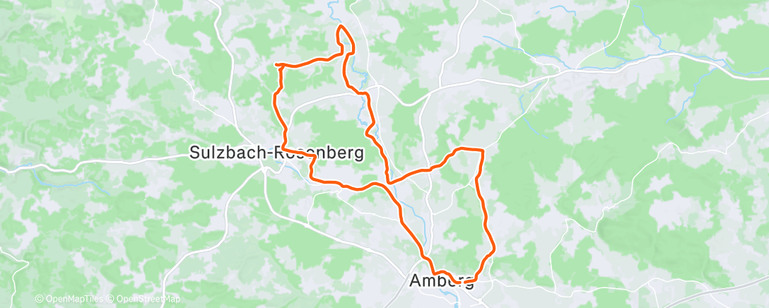 Map of the activity, Gravel-Fahrt am Morgen