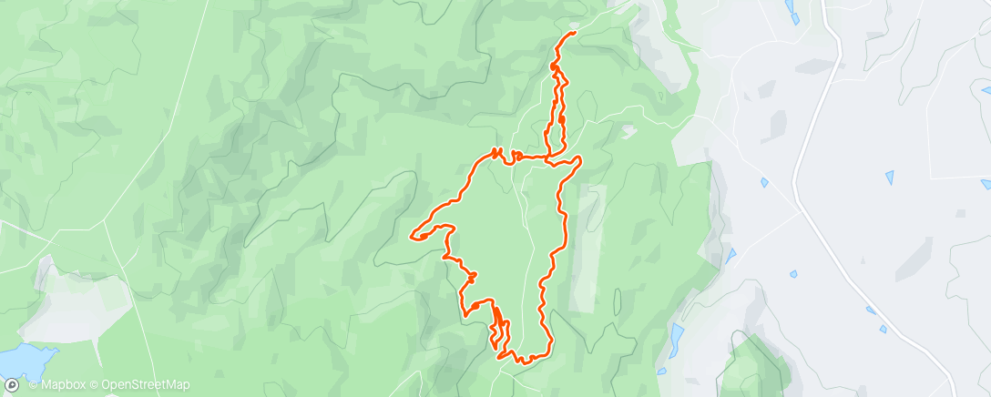 Map of the activity, Recovery spin on the Yack trails