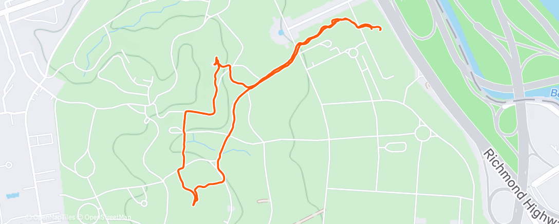 Карта физической активности (Afternoon Walk)