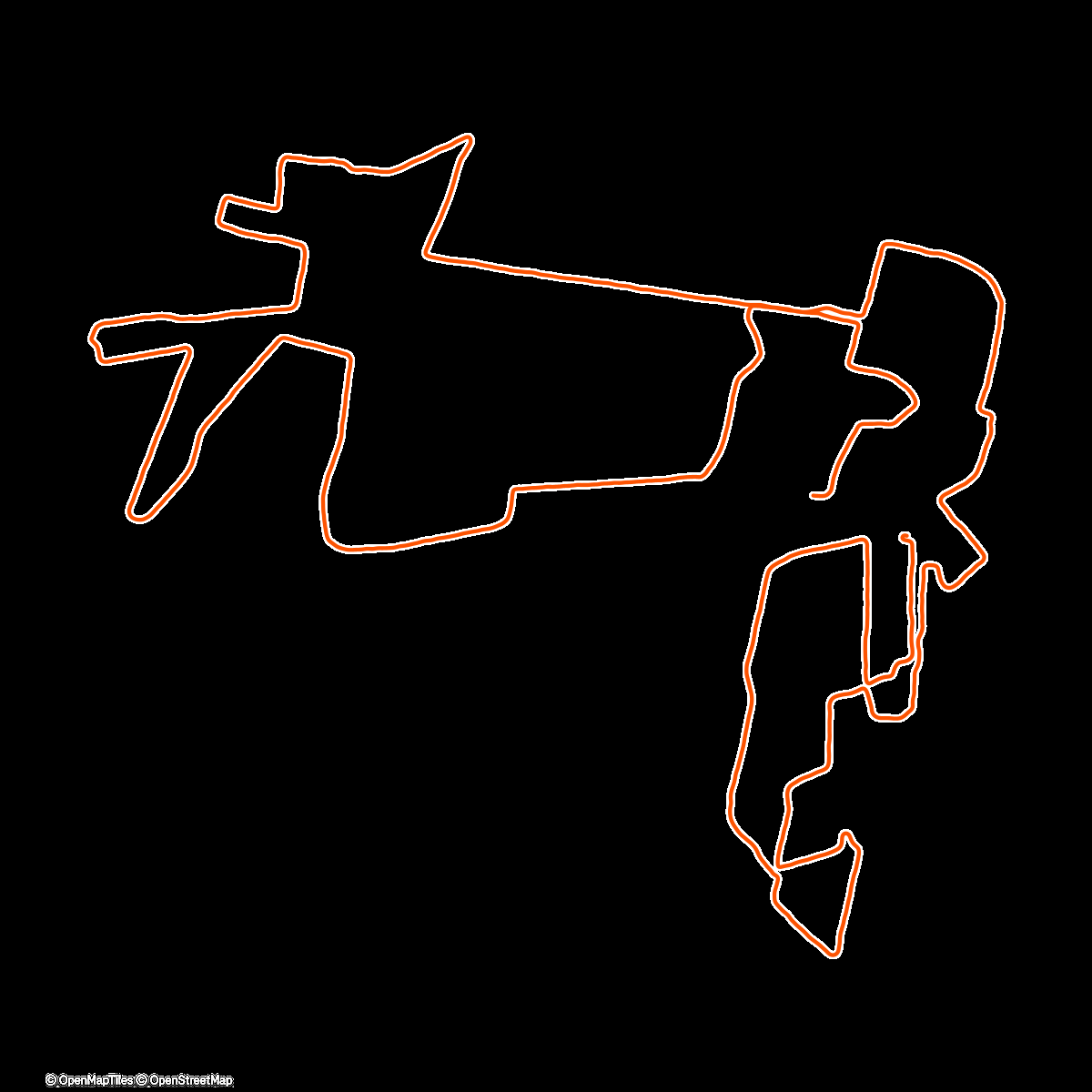 Map of the activity, Marathon de La Rochelle en relais