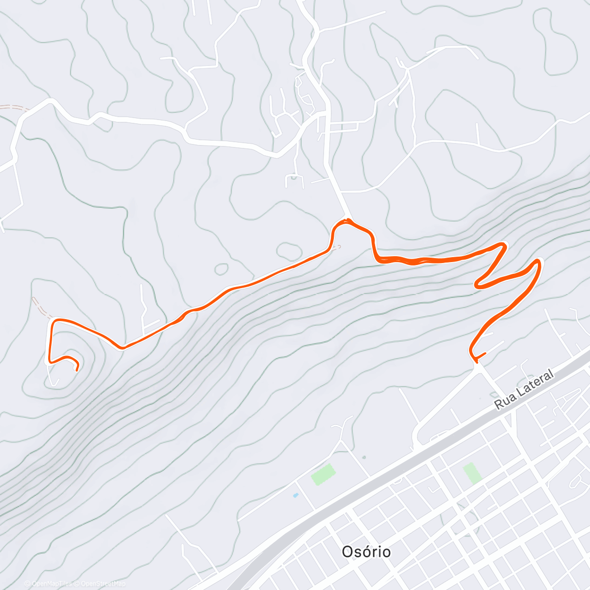 Map of the activity, Borússia Run