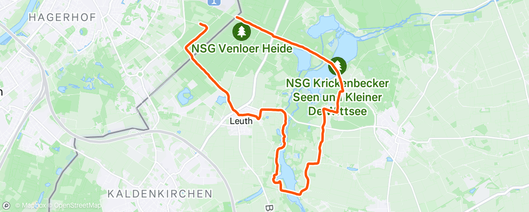 Map of the activity, Ochtendloop