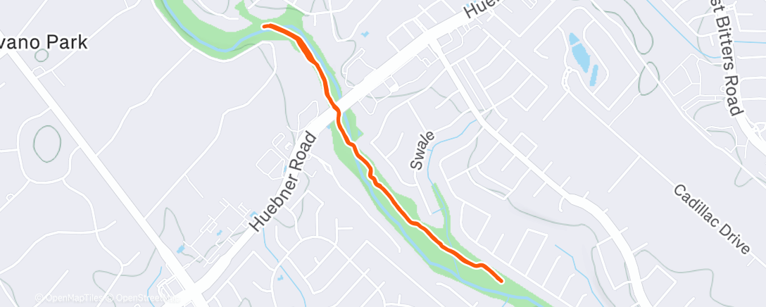 Map of the activity, Afternoon Walk