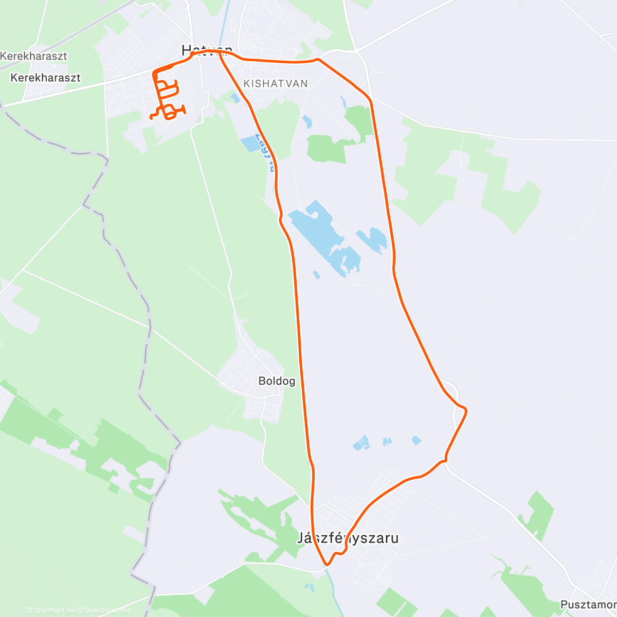 Map of the activity, Afternoon Ride
