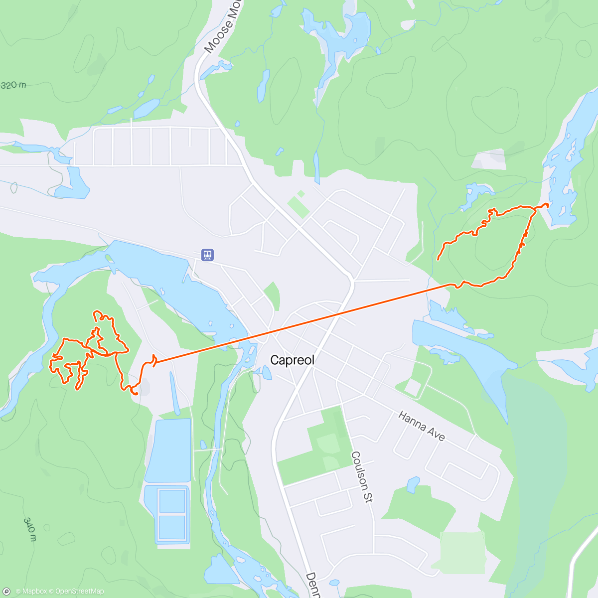 Map of the activity, Beautiful Morning on both Sides of Town