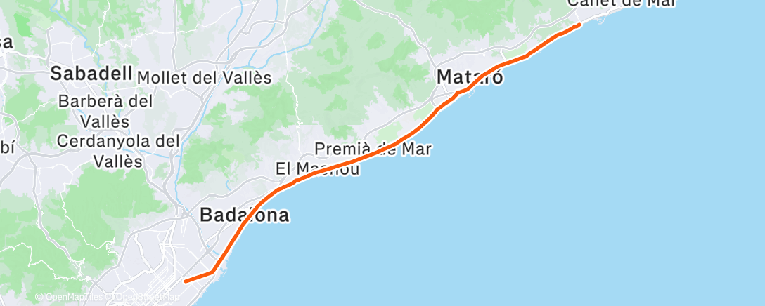 Карта физической активности (Lunch Ride)