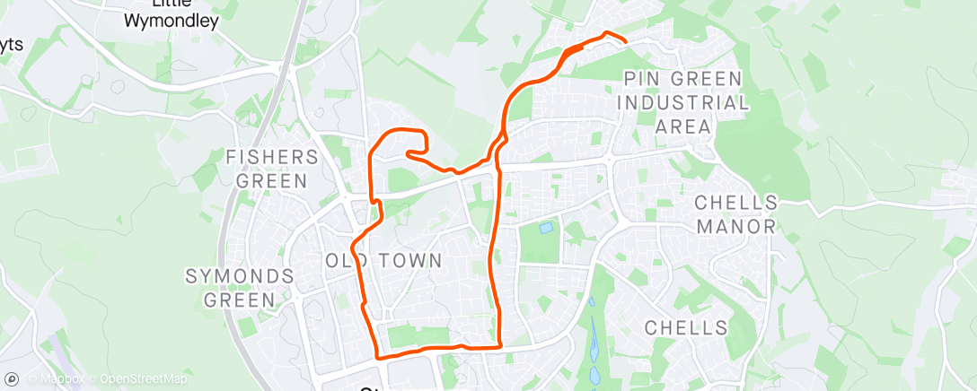 Map of the activity, Afternoon Run - Goal Pace Repeats