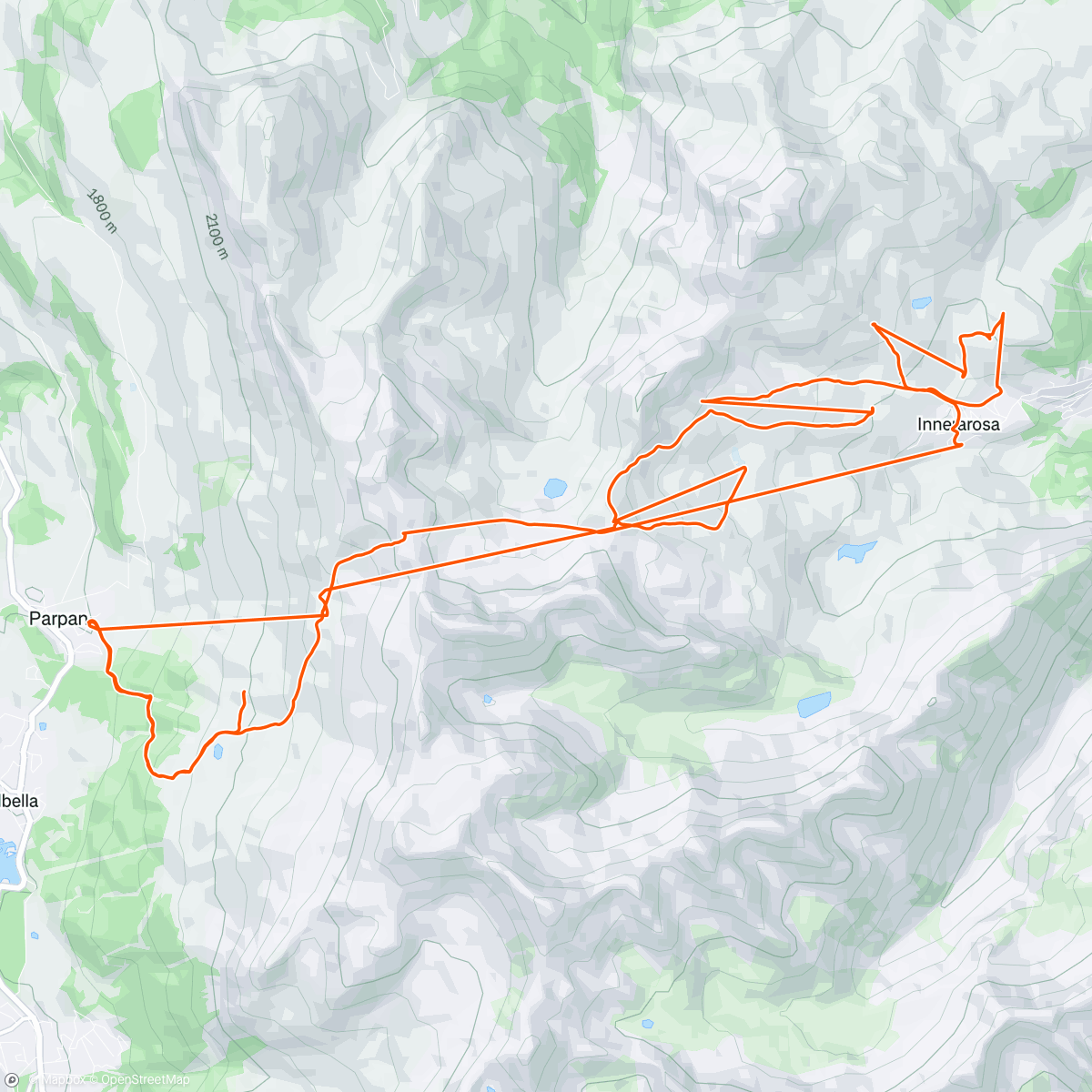 Map of the activity, Arosa - Lenzerheide