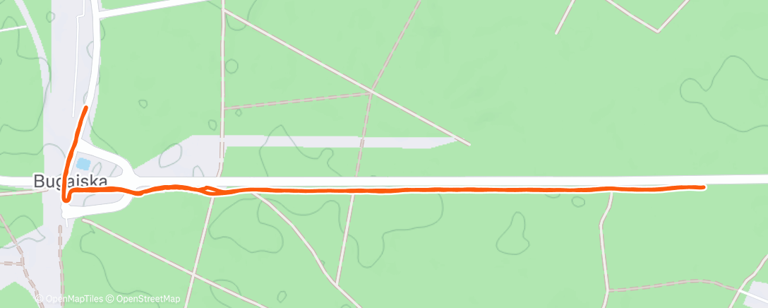 Map of the activity, Morning Run