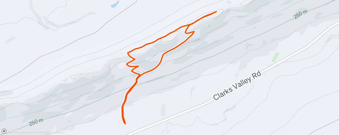 Map of the activity, Trail work hike #48