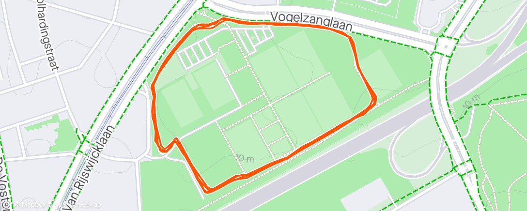 Map of the activity, Avondloop