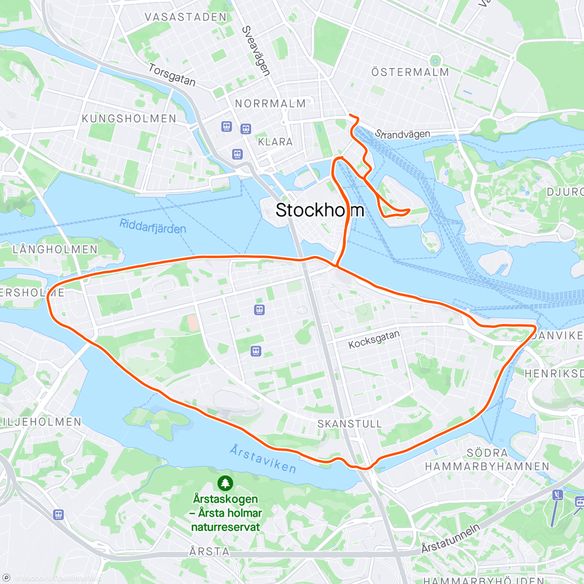 Map of the activity, Hej Stockholm
