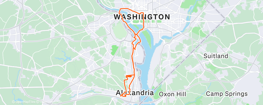 Карта физической активности (Morning Ride)