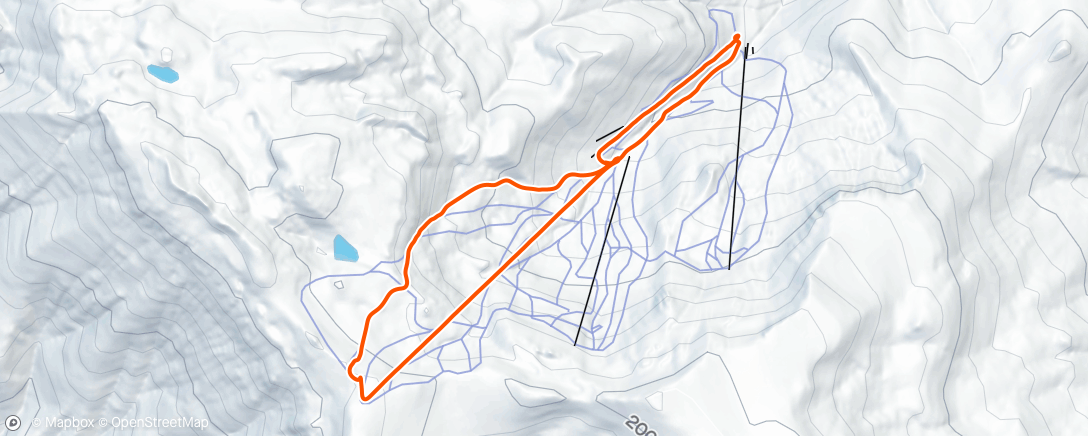 Map of the activity, Morningski