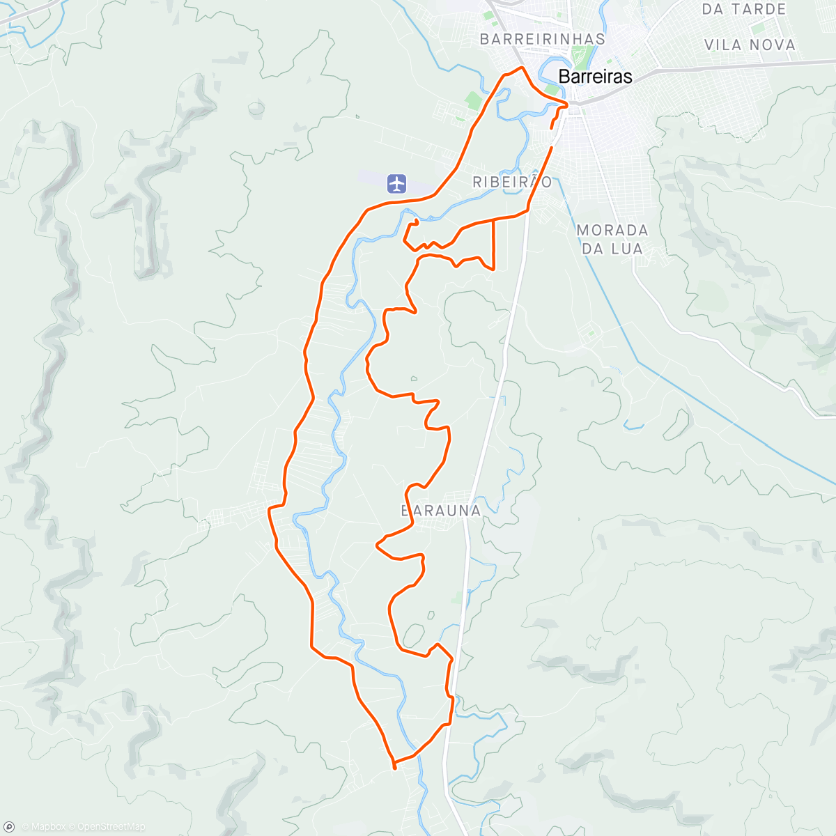 Mapa da atividade, Pedalada matinal