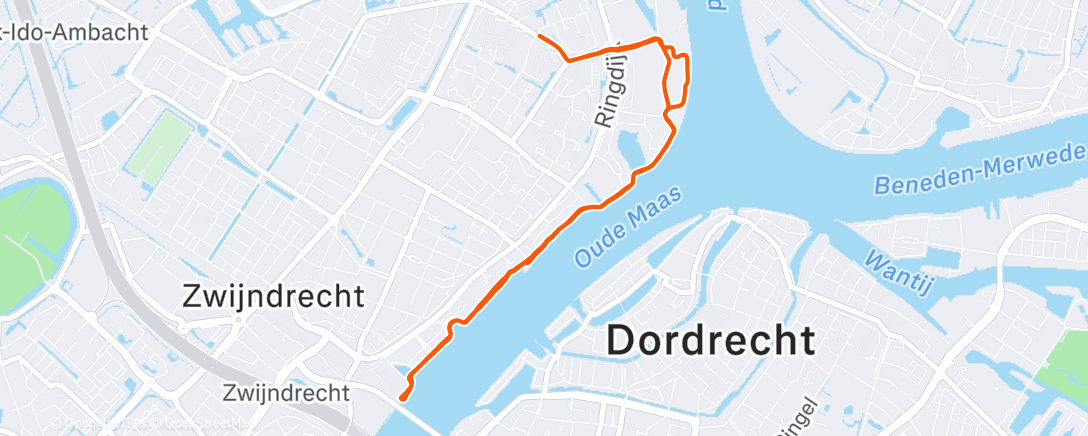 Map of the activity, Oude Maas met Lot