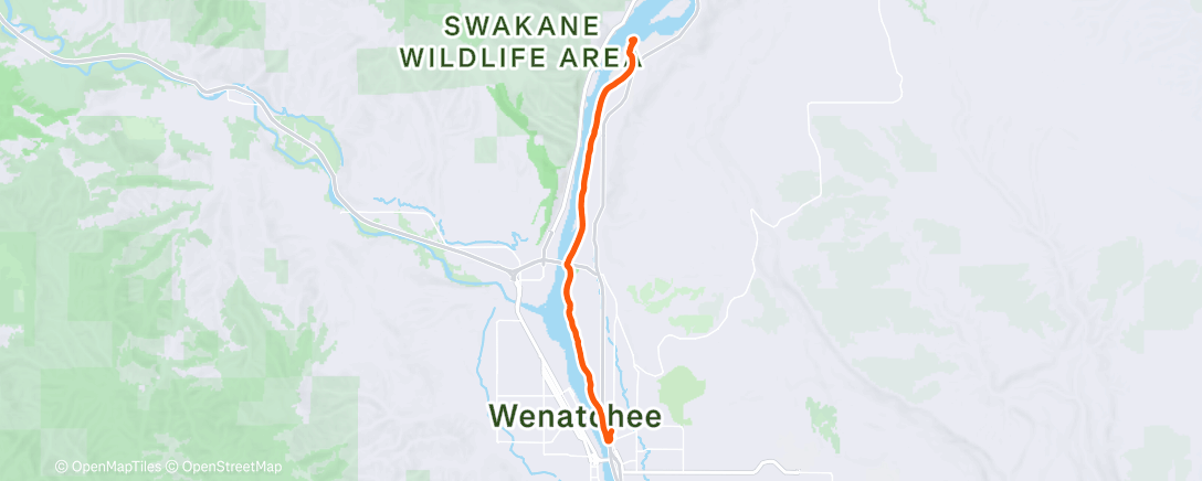 Map of the activity, Afternoon Ride