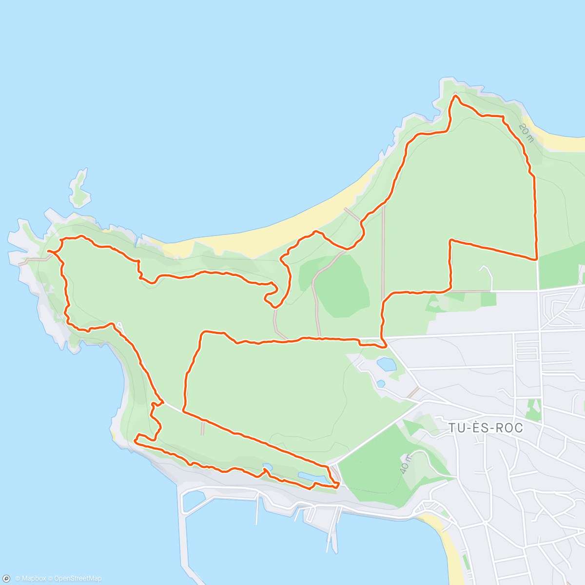 Карта физической активности (Marche en famille à la découverte du Cap d'Erquy, Post Trail Landes & Bruyères ❇️)