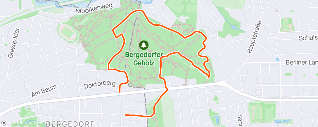 「Traillauf am Nachmittag」活動的地圖