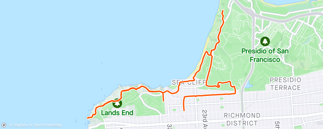 Map of the activity, San Francisco / San Francisco, Presidio