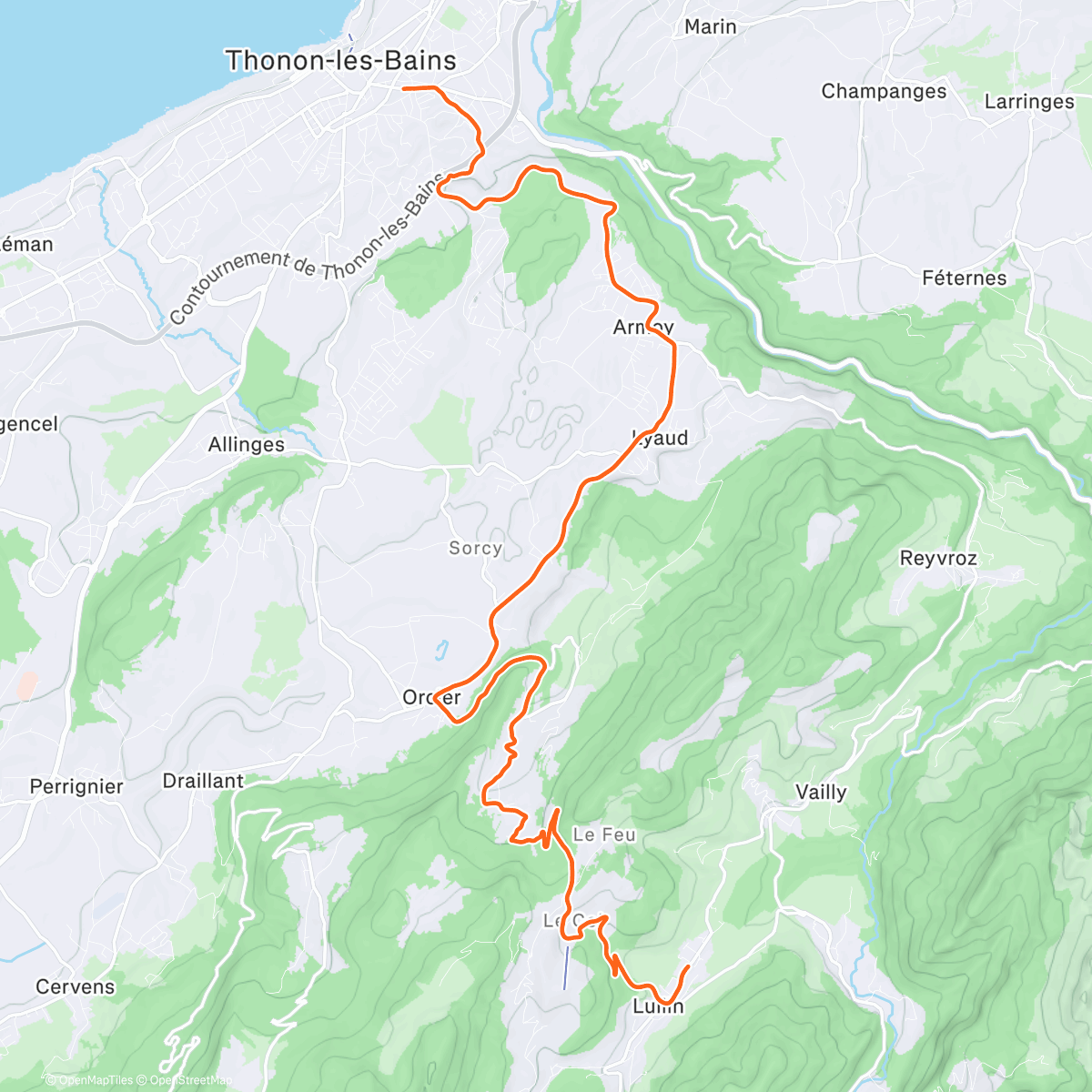Map of the activity, ROUVY - Group Ride: GRAVALLO Family Ride 2.0-2.5W/kg