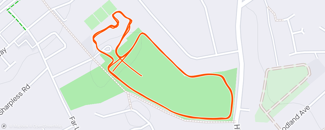 Map of the activity, Morning Run